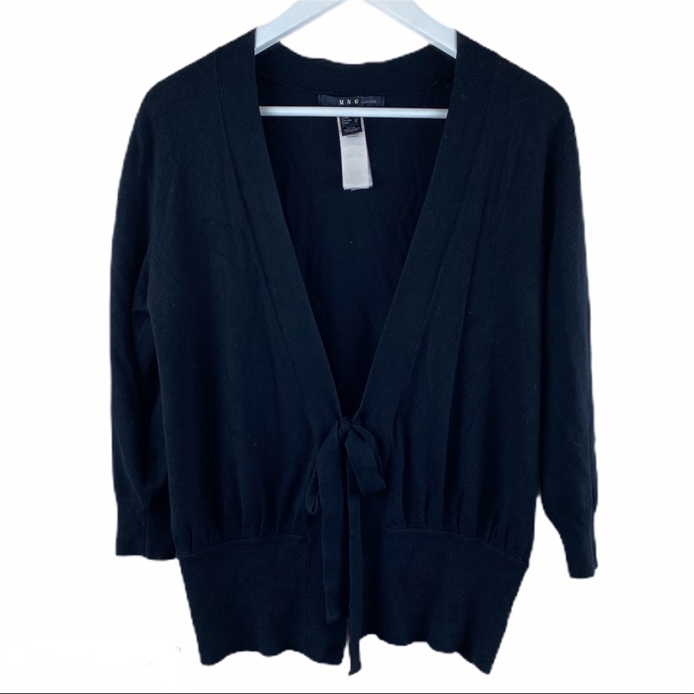 Mango Front Tie Cardigan